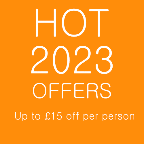 Hot 2023 Offers, Up to £15 off per person