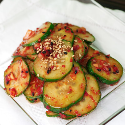 Cucumber Kimchi (Oh-ee Kimchi)